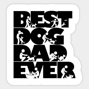 Best Dog Dad Ever Cool Gift Sticker